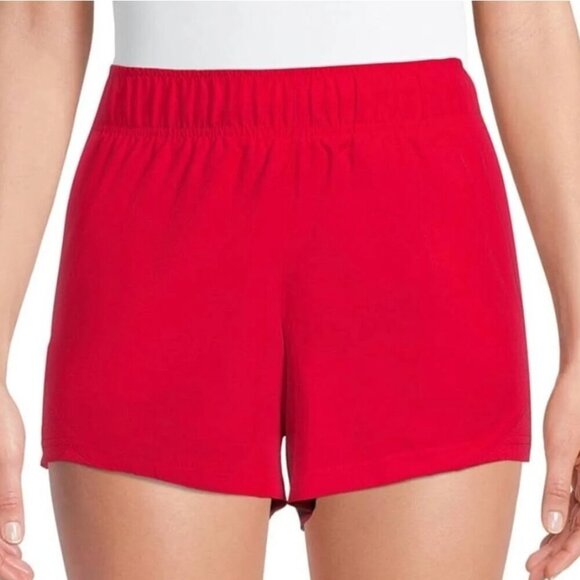 NWT Athletic Works Women's Walking/ Running Red Shorts, size XL (16-18) - Picture 1 of 6